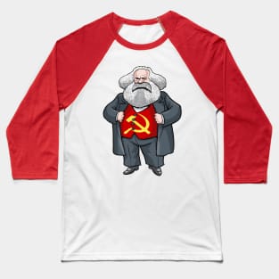 Karl Marx Baseball T-Shirt